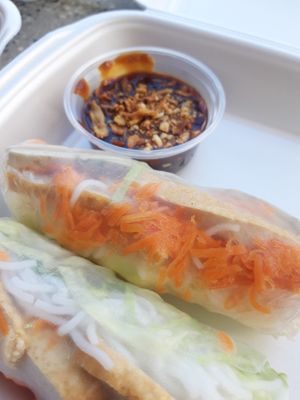 Take away spring rolls at Saigon Noodle Bar in Rovaniemi