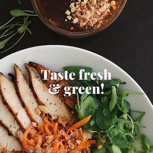 Dried Pho with fresh and green taste at Saigon Noodle Bar in Rovaniemi