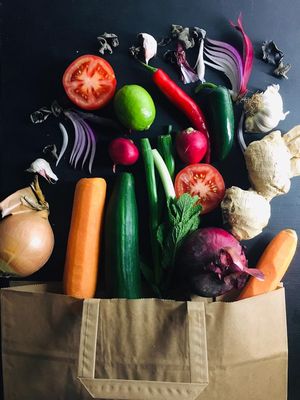 green & fresh local incredients at Saigon Noodle Bar in Rovaniemi