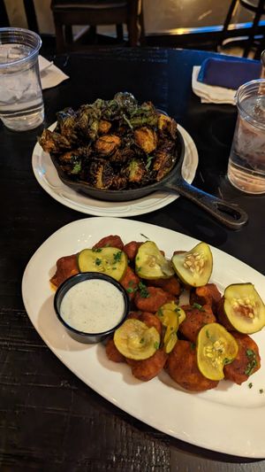 Cauliflower wings, brussel sprouts at 80 Proof in Chicago