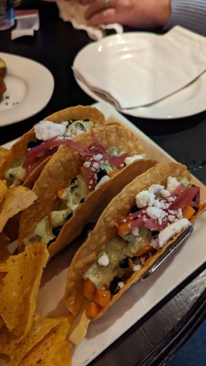 Avocado tacos at 80 Proof in Chicago