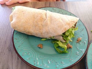 Better than tuna wrap - excellent! at Elysian Restaurant in Nicosia