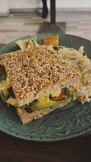 Signature burger was one of my best vegan burgers ever!!!😍😋🤤 at Elysian Restaurant in Nicosia