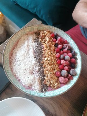 Berry dream smoothie bowl at Elysian Restaurant in Nicosia