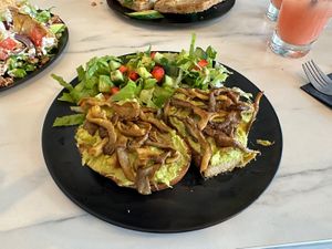 Open sandwich   at Elysian Restaurant in Nicosia
