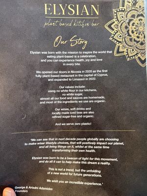 Elysian’s story 🪷  at Elysian Restaurant in Nicosia