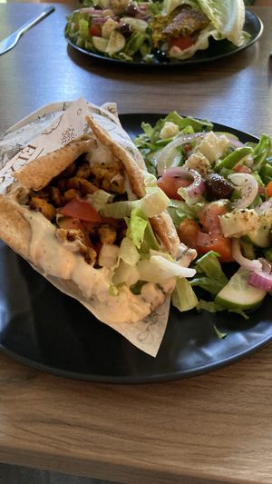 Chick’n wrap  at Elysian Restaurant in Nicosia