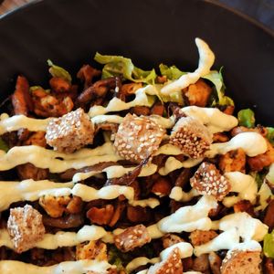 Asian salad at Elysian Restaurant in Nicosia