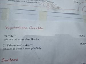 Vegan options at Deichkind in Sankt Peter-ording