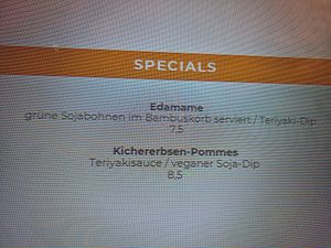 Vegan specials at Deichkind in Sankt Peter-ording