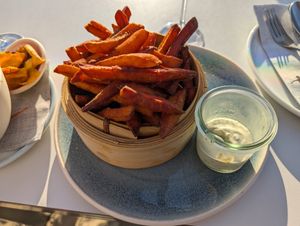 Sweet potato fries at Deichkind in Sankt Peter-ording