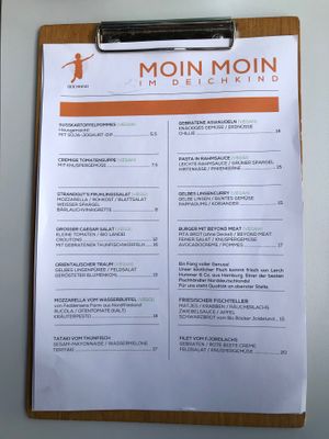 Menu at Deichkind in Sankt Peter-ording