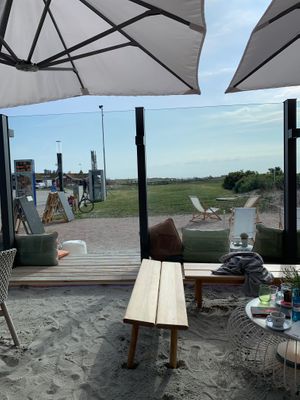Sight from our table  at Deichkind in Sankt Peter-ording