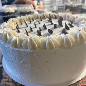 Peppermint Bark Cake - always vegan at B's Salty & Sweet in Columbia