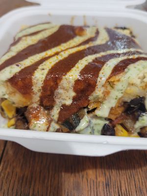 Tamale pie vegan at B's Salty & Sweet in Columbia