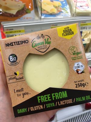 Vegan Gouda at GreenVie Foods in Limassol