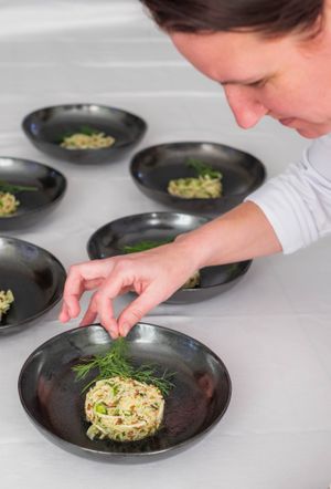 Prepping your meal at Villa Tulsi in Kessel