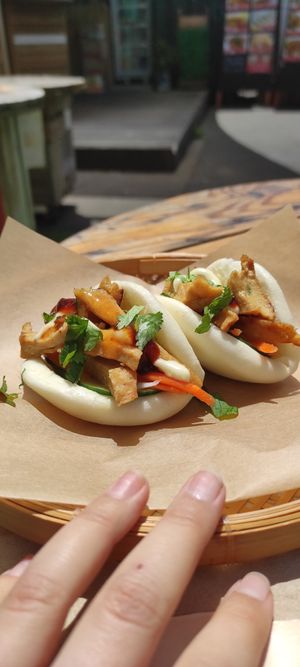 The best vegan bao buns in the sun 🌞😍 at Viet Nom Nom in New Plymouth