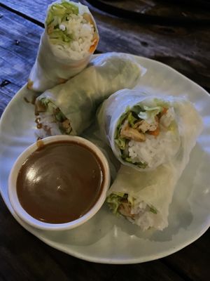 Summer rolls  at Viet Nom Nom in New Plymouth