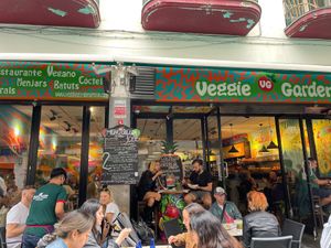 The restaurant  at Veggie Garden in Sitges