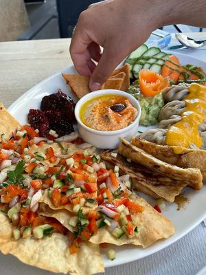  tapas platter board  at Veggie Garden in Sitges