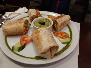 Mexican wrap at Veggie Garden in Sitges
