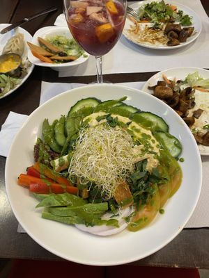 Protein ball with tofu and quinoa   at Veggie Garden in Sitges
