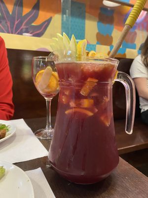 Sangria! Ole!  at Veggie Garden in Sitges