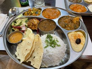 Nepali Luxury Thali  at Veggie Garden in Sitges