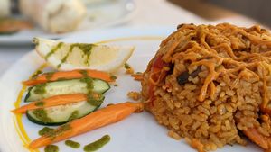 Vegan paella at Veggie Garden in Sitges