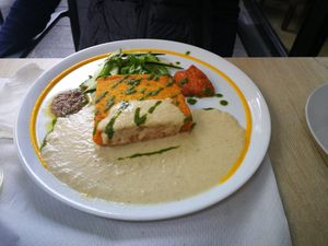 Tarte à la courge at Veggie Garden in Sitges