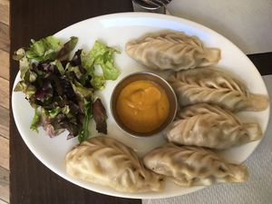 Momo  at Veggie Garden in Sitges