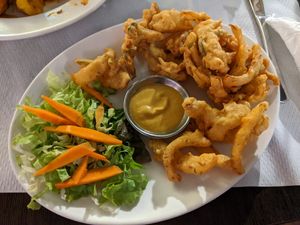 Onion bhaji at Veggie Garden in Sitges