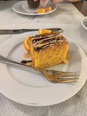 Carrot cake at Veggie Garden in Sitges