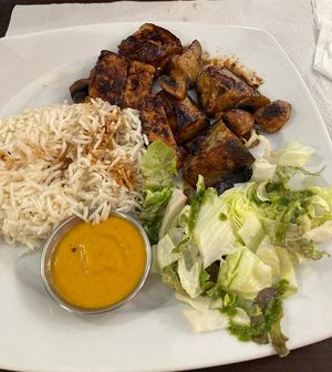 Aubergine curry  at Veggie Garden in Sitges