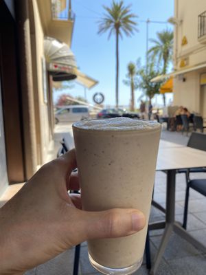Refreshing plant-based milkshakes!  at Veggie Garden in Sitges