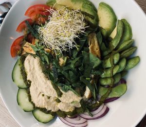 Good salate at Veggie Garden in Sitges