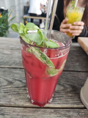 Strawberry-basil at Hans im Glück in St Gallen