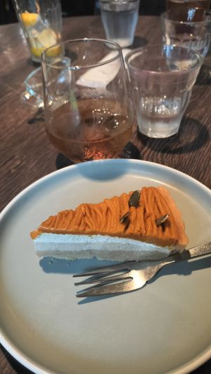 Pumpkin tart at Green Italian TORCIA - Shinjuku in Tokyo
