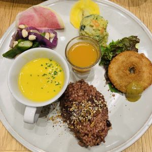 Delicious set meal at Green Italian TORCIA - Shinjuku in Tokyo