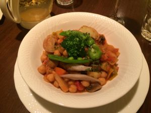 Vegetable soup of the day at Green Italian TORCIA - Shinjuku in Tokyo
