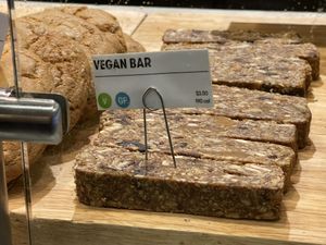 Vegan bar  at Gregory's Coffee - 44th St in New York City