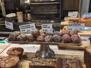 Vegan treats!! at Gregory's Coffee - 44th St in New York City