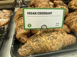 Vegan croissant 🥐   at Gregory's Coffee - 44th St in New York City