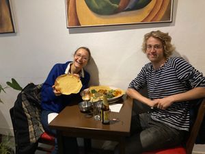 Sharing vegan mix  at Mogogo in The Hague