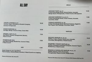 Menu 1  at Roots - Maschinenstraße in Zurich