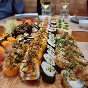 Combinado shushi vegan at Sabores Asiáticos in Tavira