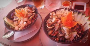 Don Buri with added Tofu X 2 (don't judge 😂) at Sabores Asiáticos in Tavira