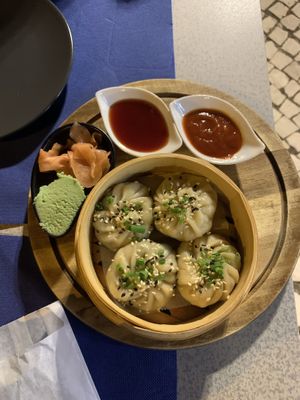 Legga vegan dumplings  at Sabores Asiáticos in Tavira