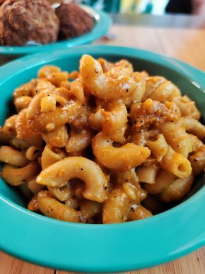 Cheesy Mac n cheese at Just Veggiez in Madison